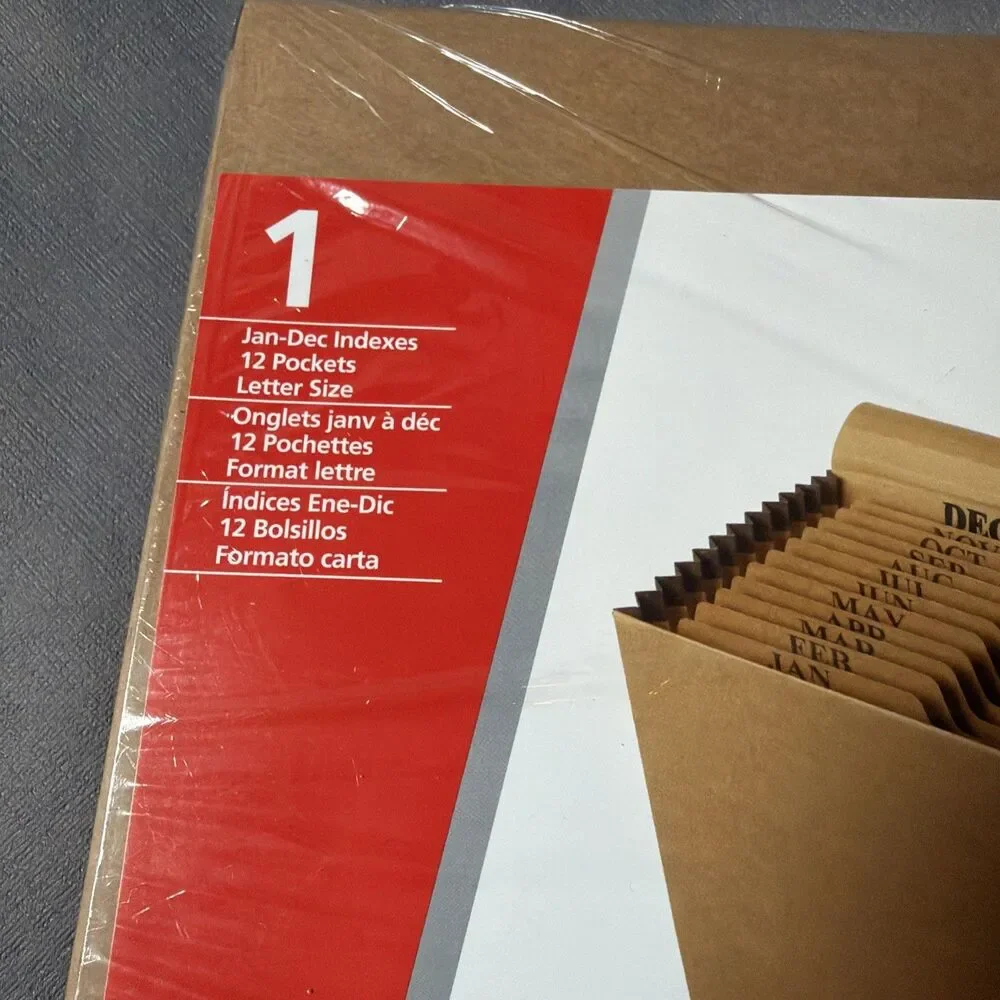 Pendaflex K17MOX 12-Pocket Kraft Indexed Expanding File - Letter, Brown